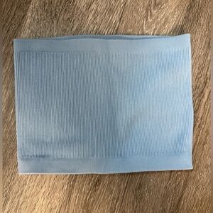 Cotton On Blue Ribbed Tube Top